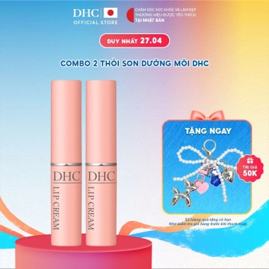 Combo 2 Thỏi Son DHC Lip Cream - Dưỡng ẩm, Mềm môi, Giá chỉ 440.000 VNĐ