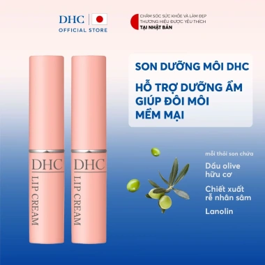 Combo 2 Thỏi Son DHC Lip Cream - Dưỡng ẩm, Mềm môi, Giá chỉ 440.000 VNĐ