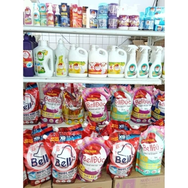 Combo 2 túi Bell Đức 3l8 màu tím - Nước giặt xả hương cá ngựa, giá chỉ 132.300₫