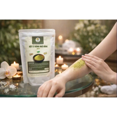 Combo 2 túi bột ủ trắng nhả nắng body + tặng chén gạo dứa và muỗng tiện lợi