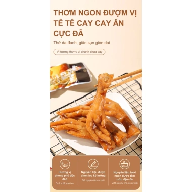 COMBO 20 Chân Gà Rút Xương Cabuno Giá Rẻ - Món Ăn Vặt Giòn Rụm Chỉ 144k 4