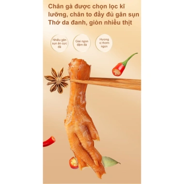 COMBO 20 Chân Gà Rút Xương Cabuno Giá Rẻ - Món Ăn Vặt Giòn Rụm Chỉ 144k 5