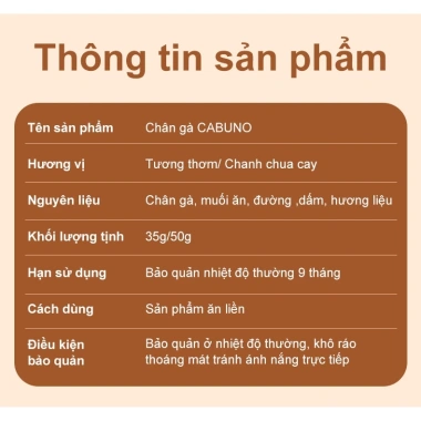 COMBO 20 Chân Gà Rút Xương Cabuno Giá Rẻ - Món Ăn Vặt Giòn Rụm Chỉ 144k 10