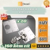 Combo 20 miếng đệm bản lề cửa tủ inox không gỉ - 160 vít - Giá 88.000 VND