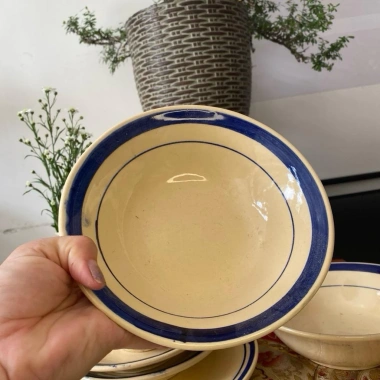 Combo 20 món chén dĩa thủ công họa tiết chỉ chân đinh - Giá ưu đãi 350.000 VND