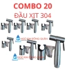 Combo 20 Tay xịt inox 304 – Lắp cho phòng vệ sinh, giá ưu đãi 385.200₫