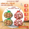 Combo 2kg Hành Củ + 2kg Tỏi Củ Kinh Môn - Thơm Nồng Đậm Vị, Giá chỉ 210.000đ