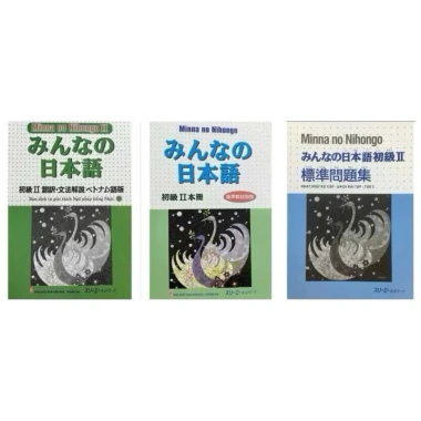 Combo 3 cuốn Minna no Nihongo Sơ cấp 2 N4 - Giá 95.000đ, học tiếng Nhật 2