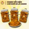 Combo 3 Khô Gà Lá Chanh 1.5kg Siêu Tiết Kiệm - Hàng Ngon Loại 1, Đồ Ăn Vặt Chubbi