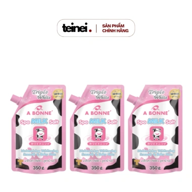 Combo 3 Muối Tắm A Bonne Sữa Bò 350g - Da Sáng Mịn, Giá Ưu Đãi 81.200 VND