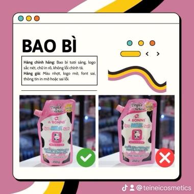 Combo 3 Muối Tắm A Bonne Sữa Bò 350g - Da Sáng Mịn, Giá Ưu Đãi 81.200 VND 3