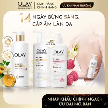 Combo 3 Olay B5+ Sữa Dưỡng Thể Hương Quả Mộng, Dạ Lan, Sáng Da 5% Niacin 260g - 840.000 VND