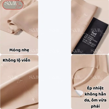Combo 3 Quần Lót Nữ Su Gân 3D SamBra Siêu Mỏng Không Viền, Đáy Tơ Tằm Kháng Khuẩn QS13 Giá 80.000 VND 4