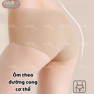 Combo 3 Quần Lót Nữ Su Gân 3D SamBra Siêu Mỏng Không Viền, Đáy Tơ Tằm Kháng Khuẩn QS13 Giá 80.000 VND 6
