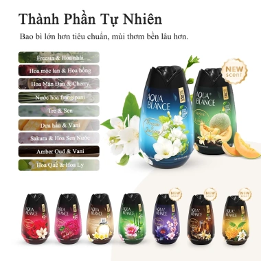 Combo 3 Sáp Thơm AQUABLANCE 200g Hương Tinh Dầu Tự Nhiên – Thơm Lâu Cho Ô Tô, Phòng Ngủ, Phòng Tắm, Giá 170.000₫