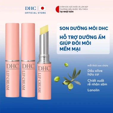 Combo 3 Thỏi Son DHC Lip Cream Dưỡng ẩm, làm mềm môi – Giá chỉ 560.000₫
