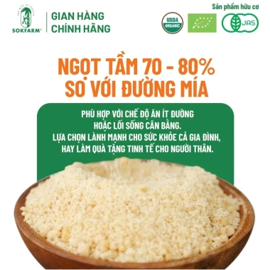 Combo 3 túi Đường Mật Dừa Sokfarm - Ngọt tự nhiên, hấp thụ chậm, giảm 21% 6