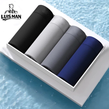 Combo 4 Tặng 1 Quần Sịp Nam Luis Man Cao Cấp - Vải Thông Hơi, Thoáng Khí, Co Giãn - 125.000₫ 4 Combo 4 Tặng 1 Quần Sịp Nam Luis Man Cao Cấp - Vải Thông Hơi, Thoáng Khí, Co Giãn - 125.000₫ 4