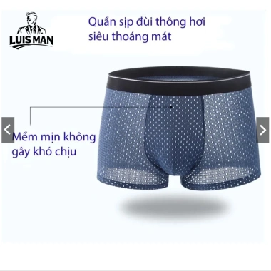 Combo 4 Tặng 1 Quần Sịp Nam Luis Man Cao Cấp - Vải Thông Hơi, Thoáng Khí, Co Giãn - 125.000₫ 6 Combo 4 Tặng 1 Quần Sịp Nam Luis Man Cao Cấp - Vải Thông Hơi, Thoáng Khí, Co Giãn - 125.000₫ 6