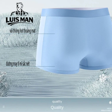 Combo 4 Tặng 1 Quần Sịp Nam Luis Man Cao Cấp - Vải Thông Hơi, Thoáng Khí, Co Giãn - 125.000₫ 10 Combo 4 Tặng 1 Quần Sịp Nam Luis Man Cao Cấp - Vải Thông Hơi, Thoáng Khí, Co Giãn - 125.000₫ 10