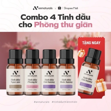 Combo 4 Tặng 1 Tinh Dầu Thiên Nhiên Phòng Thư Giãn Oải Hương, Hoắc Hương, Ngọc Am, Phong Lữ - 899k