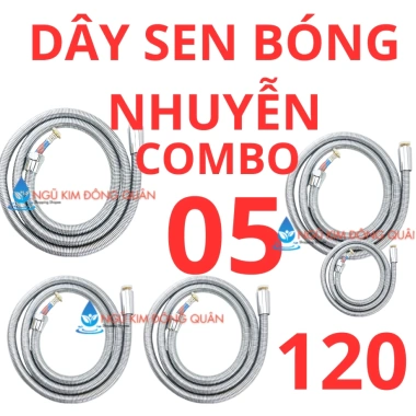 Combo 5 Dây Sen 3 Lớp Đồng Thau Bóng Nhuyễn - Phù hợp mọi tay xịt, tay sen - 342.400₫ 4