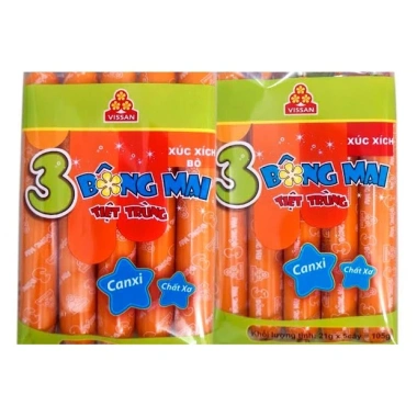 Combo 5 Gói Xúc xích 3 Bông Mai Vissan 21g - Giá chỉ 70.000đ, ưu đãi mới nhất 2 Combo 5 Gói Xúc xích 3 Bông Mai Vissan 21g - Giá chỉ 70.000đ, ưu đãi mới nhất 2