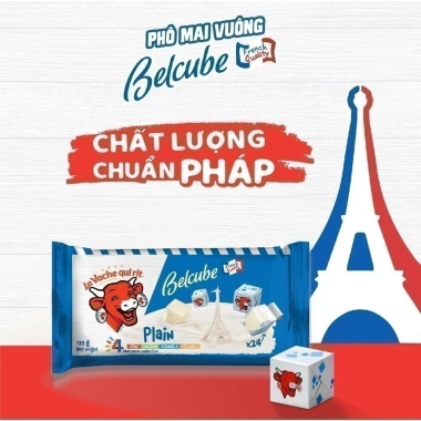 Combo 5 Phô mai vuông Belcube vị Socola ngọt 78g x15 - Giá 232.750đ, thơm ngon