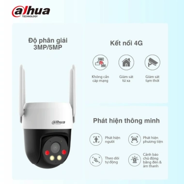 Combo 5M Camera Dahua P5AE 4G, Thẻ 64GB, HKT, Picoo A2 Sim 4G Ngoài Trời - Giá chỉ 1.586.000 VND 2
