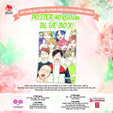 Combo A 6 món Blue Box: Bìa áo, Poster, Shikishi, Huy hiệu, Postcard - Giá 650k 2