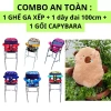Combo An Toàn Ghế Ngồi Xe Máy Tay Ga, Dây Đai 100cm, Gối Capybara – 345.800₫ 2
