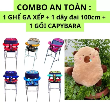 Combo An Toàn Ghế Ngồi Xe Máy Tay Ga, Dây Đai 100cm, Gối Capybara – 345.800₫ 2 Combo An Toàn Ghế Ngồi Xe Máy Tay Ga, Dây Đai 100cm, Gối Capybara – 345.800₫ 2