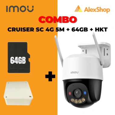 Combo Camera Imou Cruiser SC 4G 5M + Thẻ 64GB + HKT - Giá chỉ 2.168.000 VNĐ