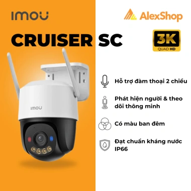 Combo Camera Imou Ngoài Trời CRUISER SC 5M, Thẻ 128GB, Hộp Kỹ Thuật - Giá 1.982.000₫ 2