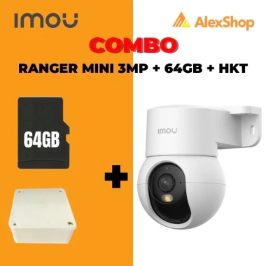 Combo Camera Imou Ranger Mini K2MP 3MP, Thẻ 64GB, Hộp Kỹ Thuật - Giá 888.030₫