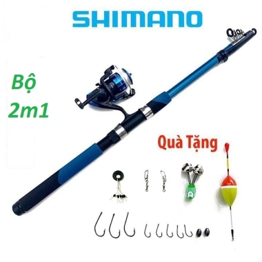 [ Combo Câu Cá ] BỘ CẦN CÂU MÁY 2M1 KÈM MÓN PHỤ KIỆN (rẻ vô địch) 9