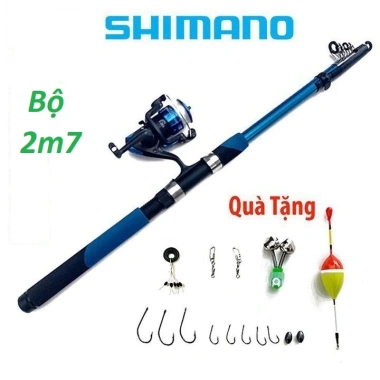 [ Combo Câu Cá ] BỘ CẦN CÂU MÁY 2M1 KÈM MÓN PHỤ KIỆN (rẻ vô địch) 11