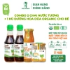 Combo CHO BÉ Đường, Nước Tương, Mật hoa dừa Organic Sokfarm - Chứng nhận USDA, EU, JAS, Giá ưu đãi 106.000 VND