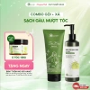 Combo Dầu Gội Sạch Gàu + Dầu Xả Cỏ Mềm - 510.000đ, ngăn gàu, tóc mềm