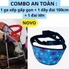 Combo Ghế Ga Xếp An Toàn + Đai Lớn Hoạt Hình + Dây Đai 100cm - Giá 315.000đ 6
