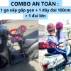 Combo Ghế Ga Xếp An Toàn + Đai Lớn Hoạt Hình + Dây Đai 100cm - Giá 315.000đ 7