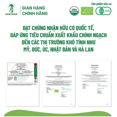 Combo Gia vị Organic cho bé 100% Organic - Mật Hoa Dừa Sokfarm, USDA/EU/JAS, giảm giá 17% còn 106.000₫