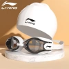 COMBO mũ kính bơi LI-NING bản cao cấp, mắt kính tầm nhìn rộng mũ silicon đặc biệt LXJR213 508 11