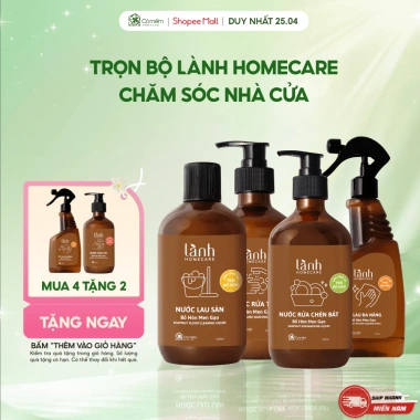 Combo Nhà Bếp & Vệ Sinh Nhà Cửa Thiên Nhiên Bồ Hòn Cỏ Mềm – Giảm Giá 530k