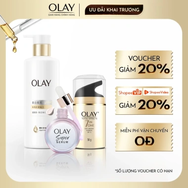 Combo Olay 260g + Serum 5in1 30ml + Kem Effects 7in1 50g - 1.244.600 VND