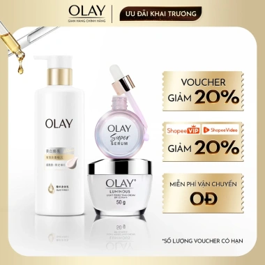 Combo Olay Sữa Dưỡng Thể 260g, Super Serum 5in1 30ml, Kem Dưỡng Ngày Đêm Luminous PA++ 50g - Giá 1,179,600₫ 9 Combo Olay Sữa Dưỡng Thể 260g, Super Serum 5in1 30ml, Kem Dưỡng Ngày Đêm Luminous PA++ 50g - Giá 1,179,600₫ 9