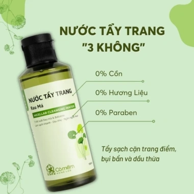 Combo Tẩy Trang & Bột Rửa Mặt Thảo Mộc Cỏ Mềm - Dịu Nhẹ, Không Cồn, Giá Ưu Đãi 250k 8