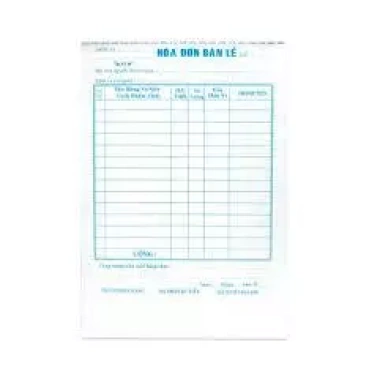 COMBO30 30 cuốn Hóa Đơn Bán Lẻ 1 Liền - Giá Ưu Đãi 120k tại HCM 2