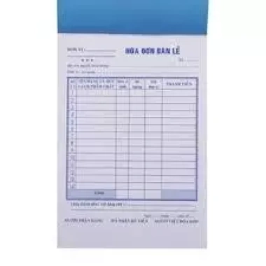 COMBO30 30 cuốn Hóa Đơn Bán Lẻ 1 Liền - Giá Ưu Đãi 120k tại HCM 4