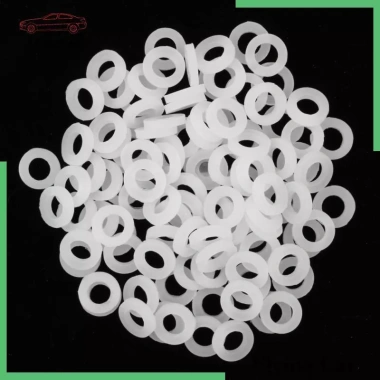 Con dấu phẳng Bellow cao su trắng Silicone vòi hoa sen Gasket Seal 100 chiếc giá giảm 6